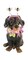 Blue Sky Clayworks Easter Lab with Bumblebee and Floral Ceramic 9" Dog Figurine